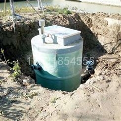 乡镇一体化泵站 玻璃钢一体化泵站定制 预制泵站 尺寸可定做