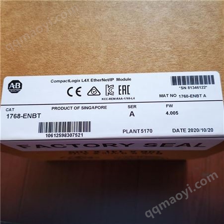 AB 1768-ENBT A CompactLogix L4X EtherNet/IP Module 以太网通讯模块
