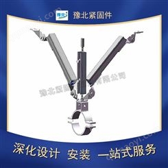 抗震支架消防管道桥架光伏支架 侧纵向成品抗震支架电缆桥架配件