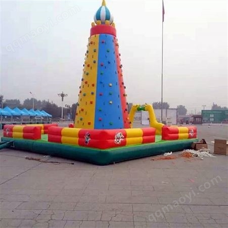 tz-111销售供应好奇星房地产景观用儿童亲子充气攀岩城堡
