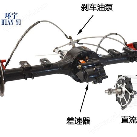 220-一体碟刹山东电动车 鼓刹后桥 电动车后桥