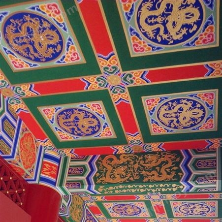 益阳市沅江古建彩绘彩画工程承包，寺庙彩绘彩画设计，祠堂彩绘 光盛古建