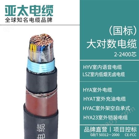 1/2饋線  7/8饋線HYAT53-100*2*0.5大對數雙絞電纜